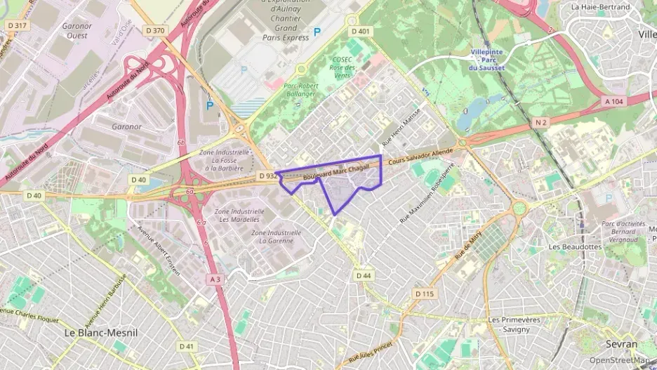 Appartement 80 m² quatre pièces à vendre à Aulnay-sous-Bois
