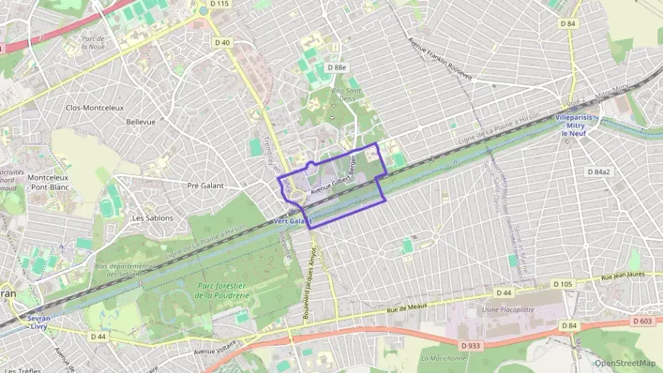 Appartement 49 m² deux pieces à vendre à Tremblay-en-France