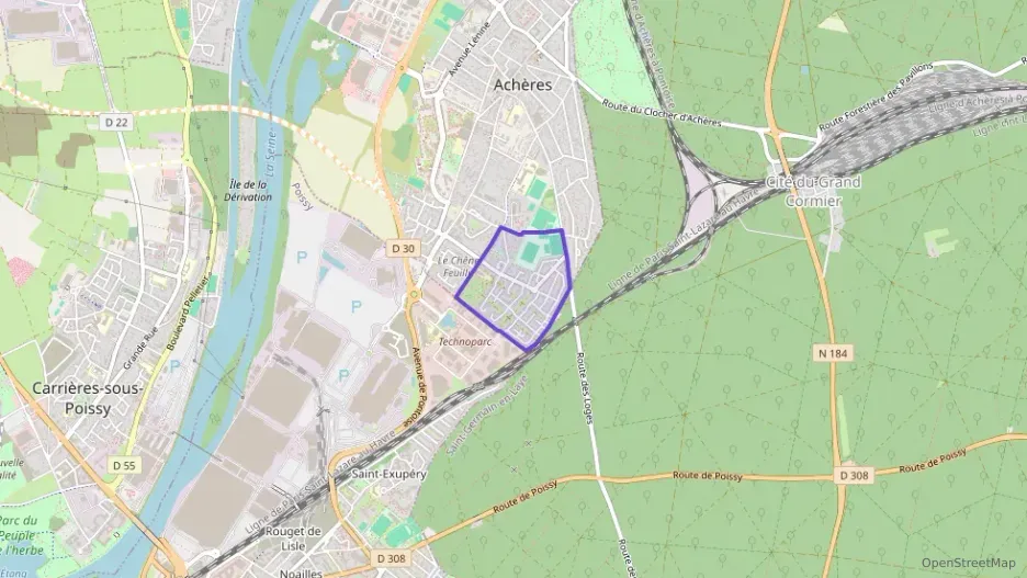 Appartement 64 m² trois pièces à vendre à Achères