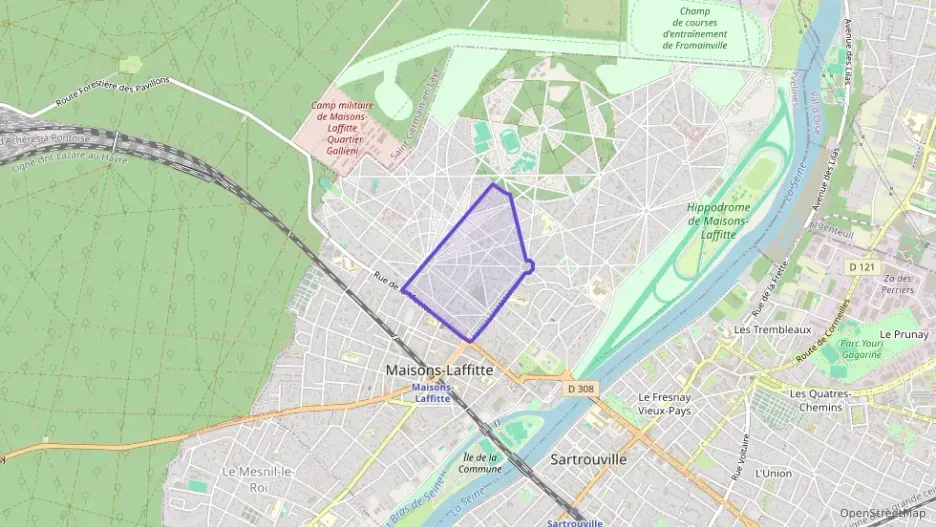 Appartement 82 m² trois pièces à vendre à Maisons-Laffitte