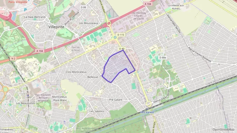 Appartement 27 m² deux pieces à vendre à Villepinte