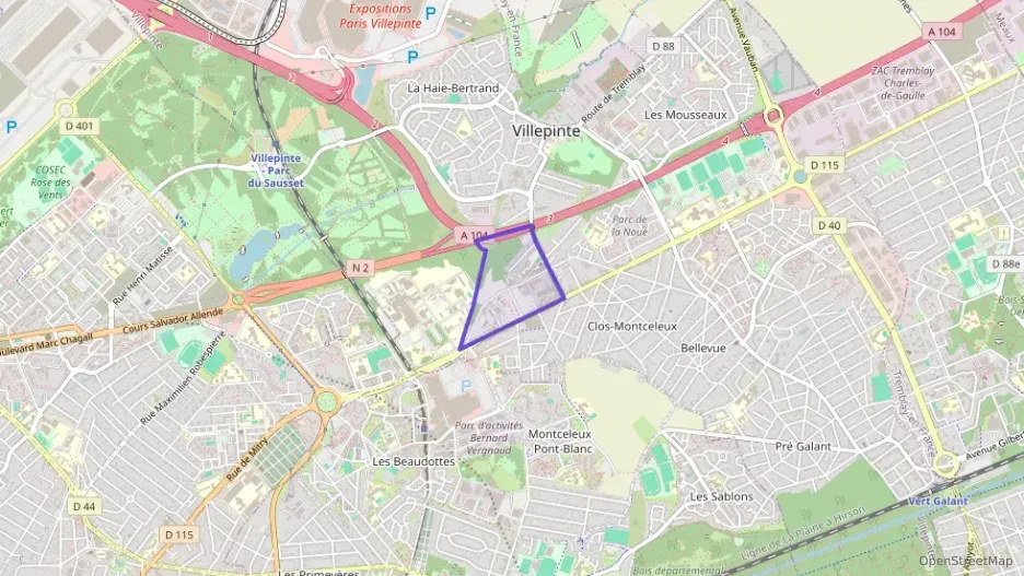 Appartement 95 m² quatre pièces à vendre à Villepinte