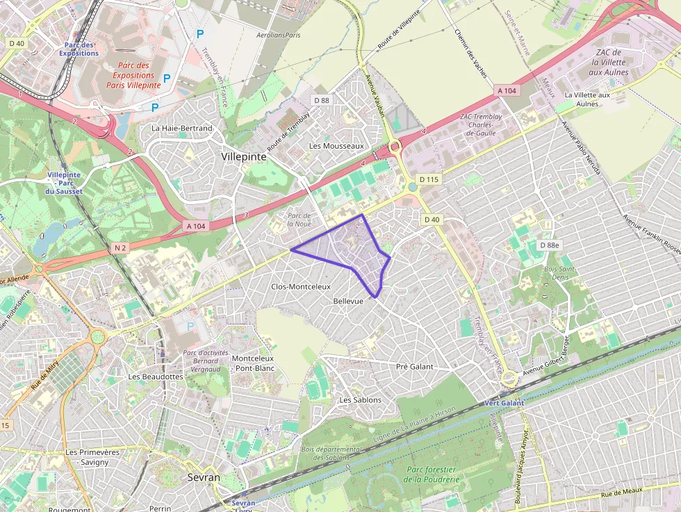 Appartement 34 m² une piece à vendre à Villepinte