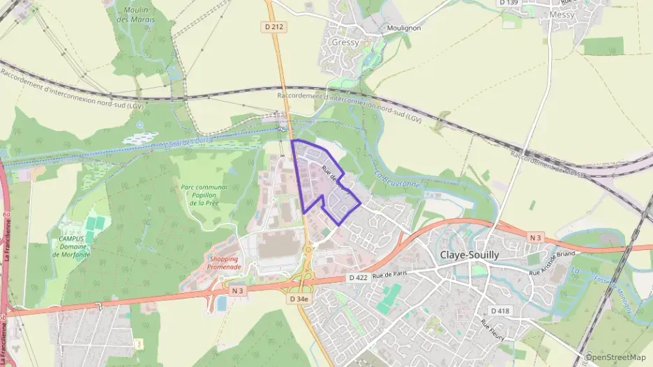 Appartement 85 m² quatre pièces à vendre à Claye-Souilly