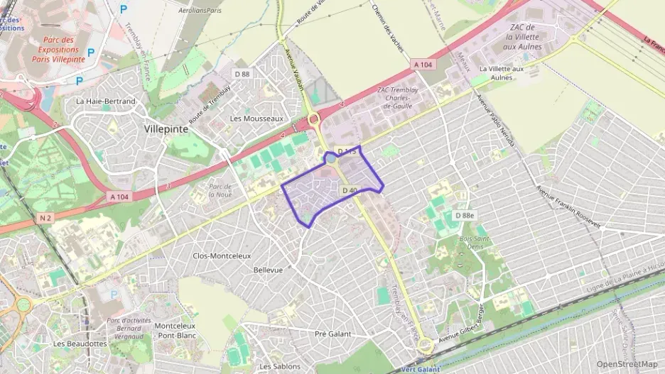 Appartement 75 m² trois pièces à vendre à Villepinte