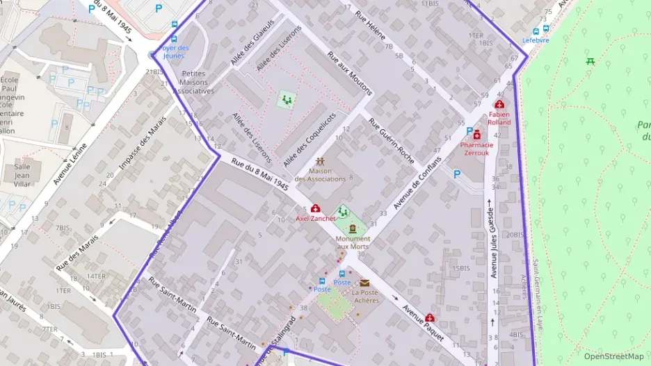 Appartement 58 m² trois pièces à vendre à Achères Appartement 58 m² trois pièces à vendre à Achères