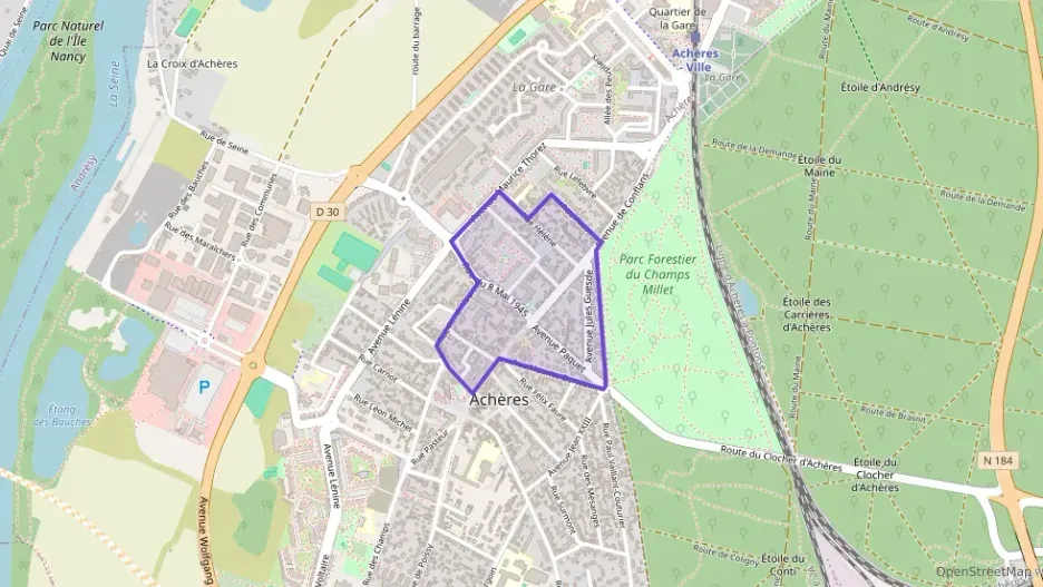 Appartement 58 m² trois pièces à vendre à Achères Appartement 58 m² trois pièces à vendre à Achères