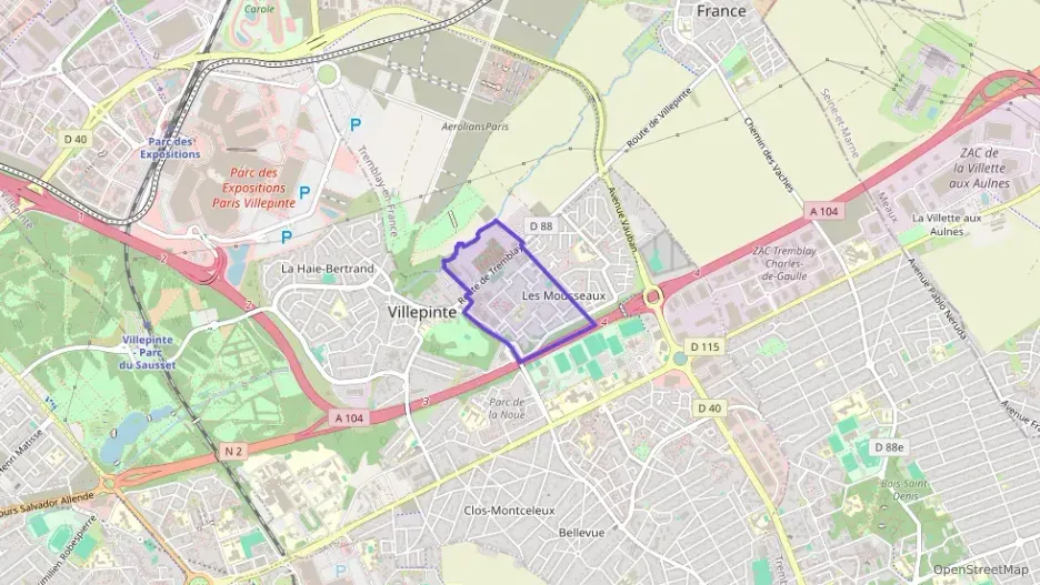 Appartement 95 m² cinq pièces à vendre à Villepinte Appartement 95 m² cinq pièces à vendre à Villepinte