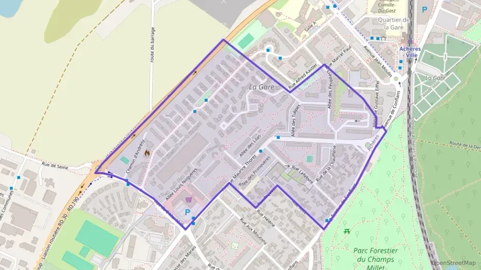 Appartement 68 m² trois pièces à vendre à Achères Appartement 68 m² trois pièces à vendre à Achères