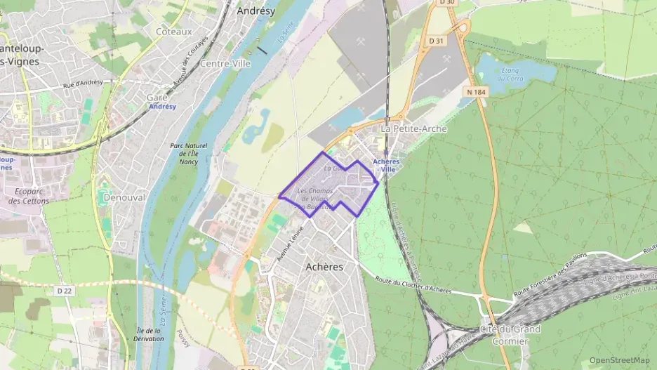 Appartement 68 m² trois pièces à vendre à Achères Appartement 68 m² trois pièces à vendre à Achères