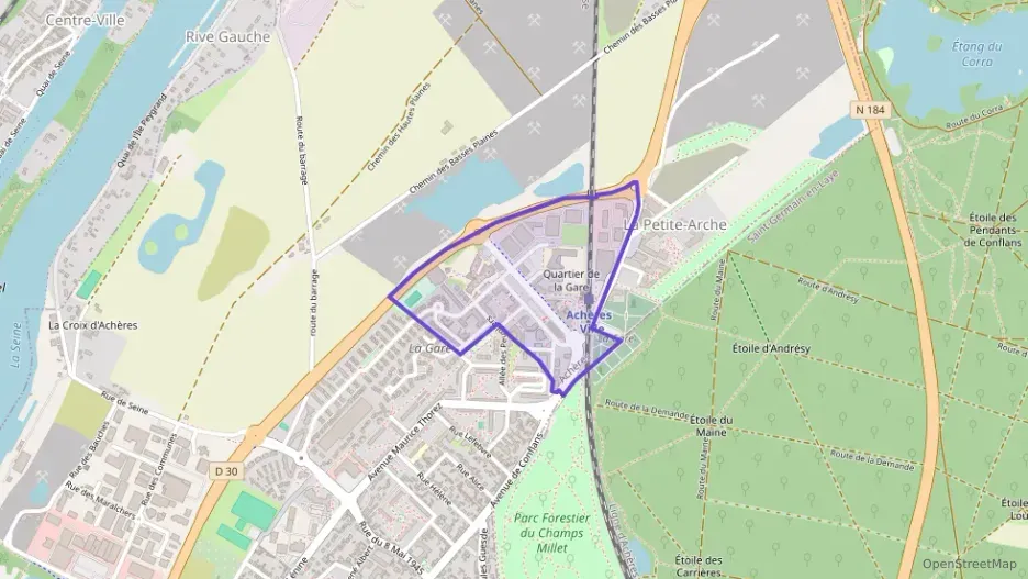 Appartement 87 m² quatre pièces à vendre à Achères