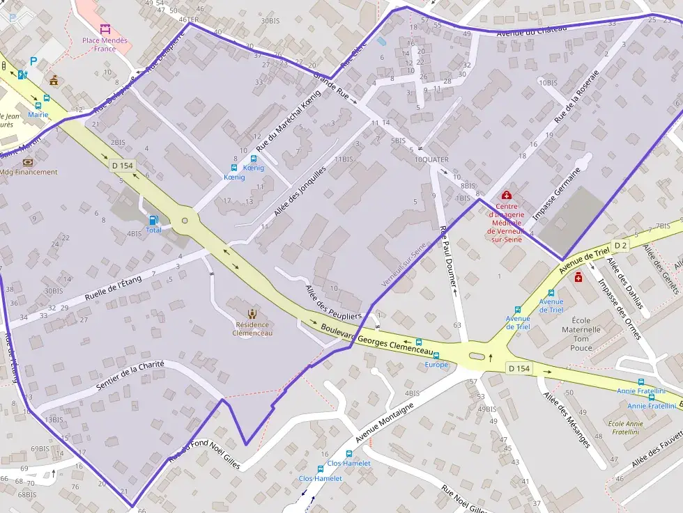 Appartement 57 m² trois pièces à vendre à Verneuil-sur-Seine