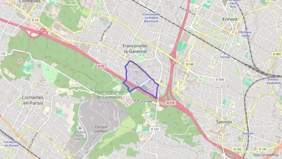 Appartement 56 m² quatre pièces à vendre à Franconville Appartement 56 m² quatre pièces à vendre à Franconville