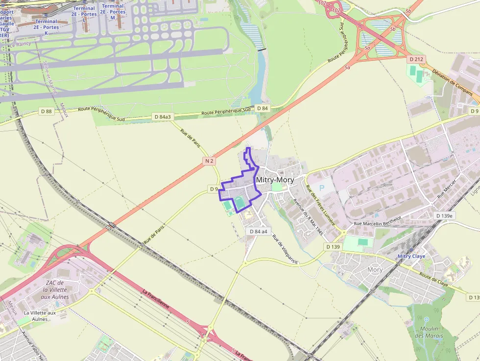 Appartement 45 m² deux pieces à vendre à Mitry-Mory