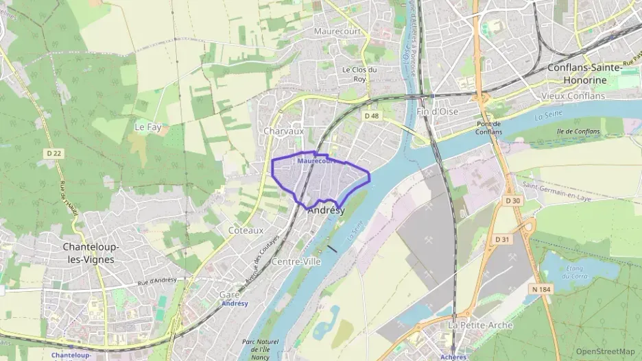 Appartement 64 m² trois pièces à vendre à Andrésy Appartement 64 m² trois pièces à vendre à Andrésy