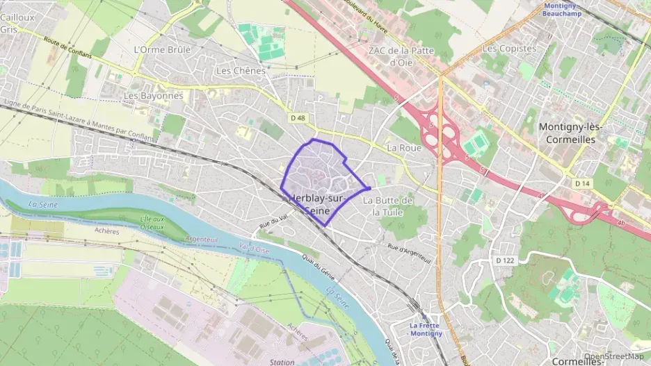 Appartement 42 m² deux pieces à vendre à Herblay-sur-Seine