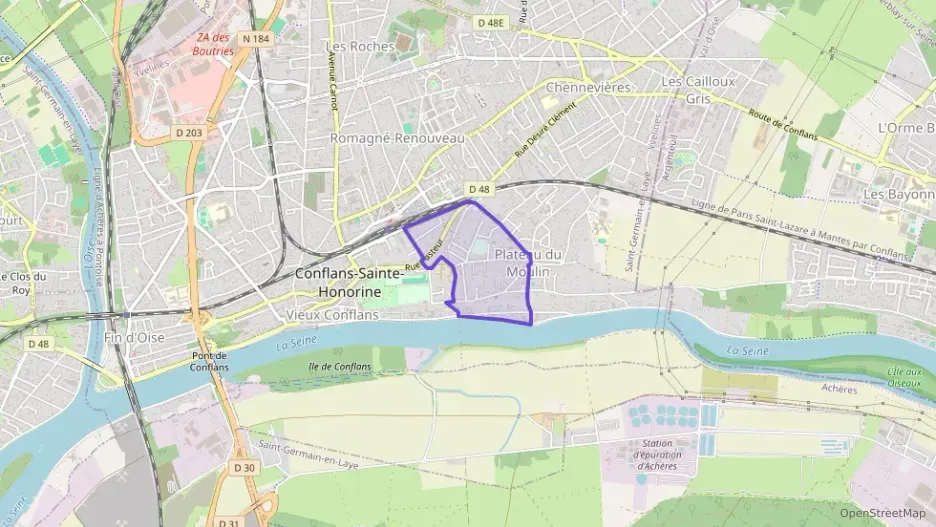 Appartement 48 m² deux pieces à vendre à Conflans-Sainte-Honorine