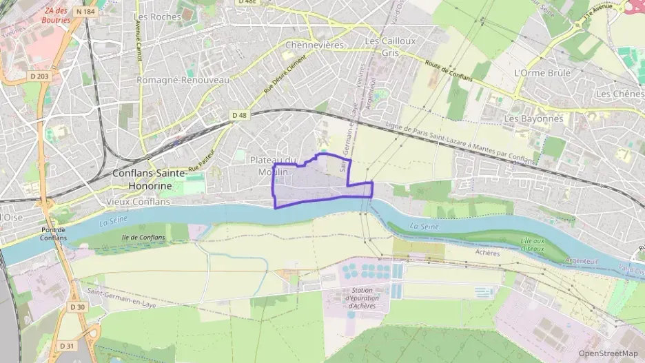 Appartement 55 m² deux pieces à vendre à Conflans-Sainte-Honorine Appartement 55 m² deux pieces à vendre à Conflans-Sainte-Honorine