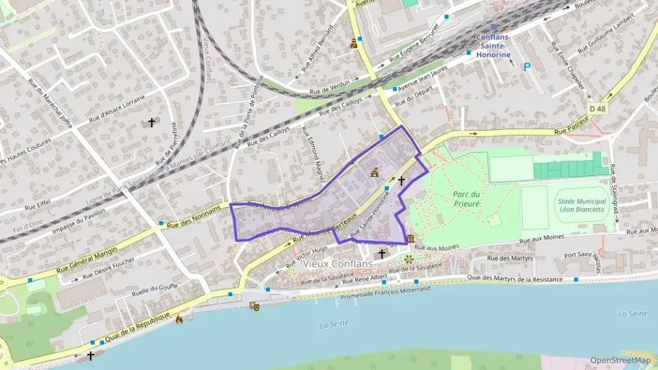 Appartement 70 m² quatre pièces à vendre à Conflans-Sainte-Honorine