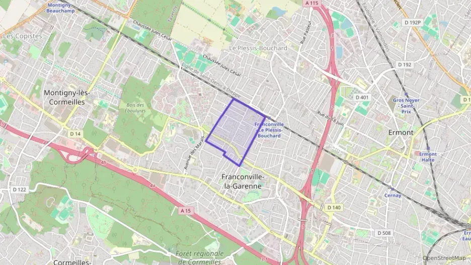 Appartement 45 m² deux pieces à vendre à Franconville