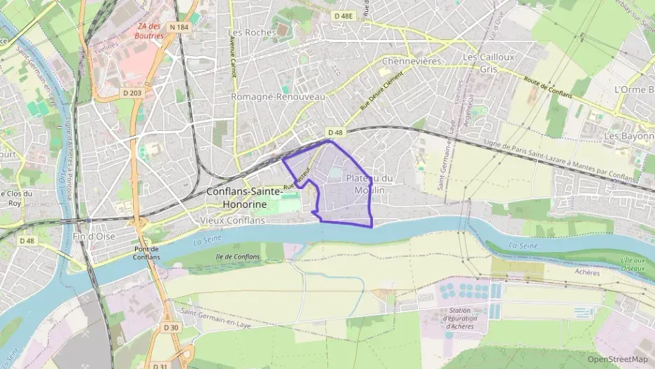 Appartement 48 m² deux pieces à vendre à Conflans-Sainte-Honorine Appartement 48 m² deux pieces à vendre à Conflans-Sainte-Honorine