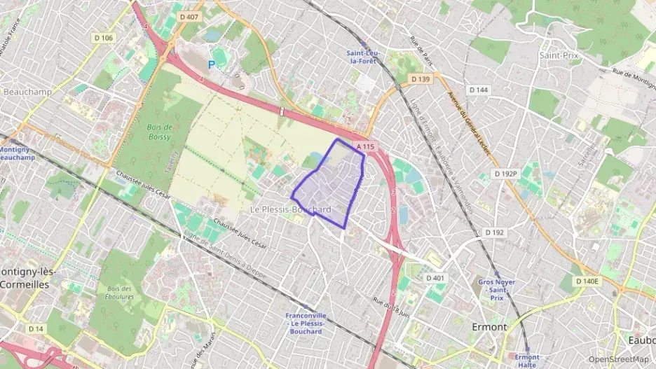 Appartement 61 m² trois pièces à vendre à Le Plessis-Bouchard