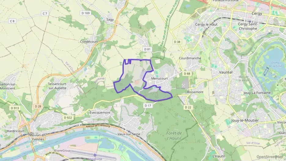 Appartement 43 m² deux pieces à vendre à Menucourt