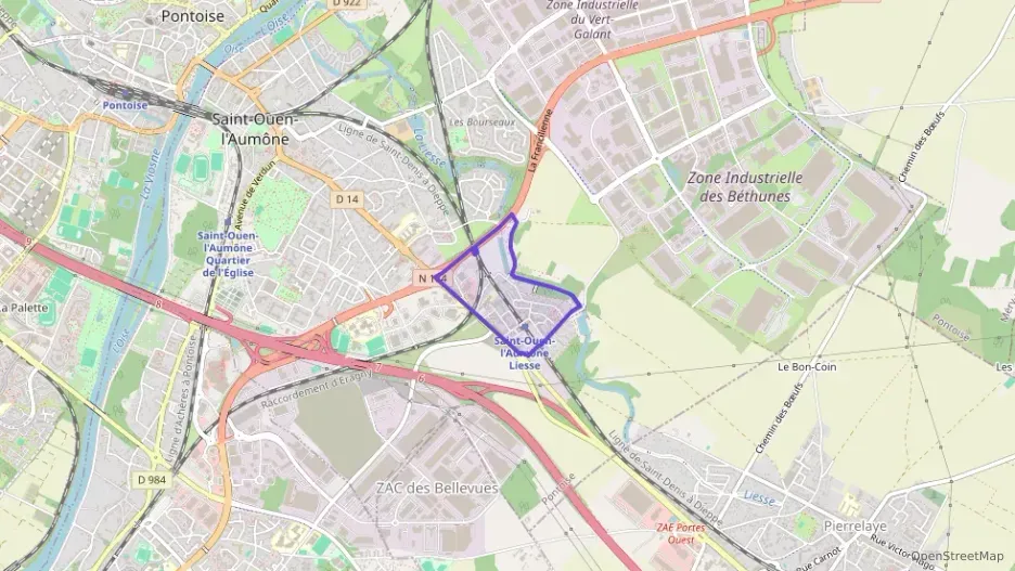 Appartement 60 m² trois pièces à vendre à Saint-Ouen-l`Aumône