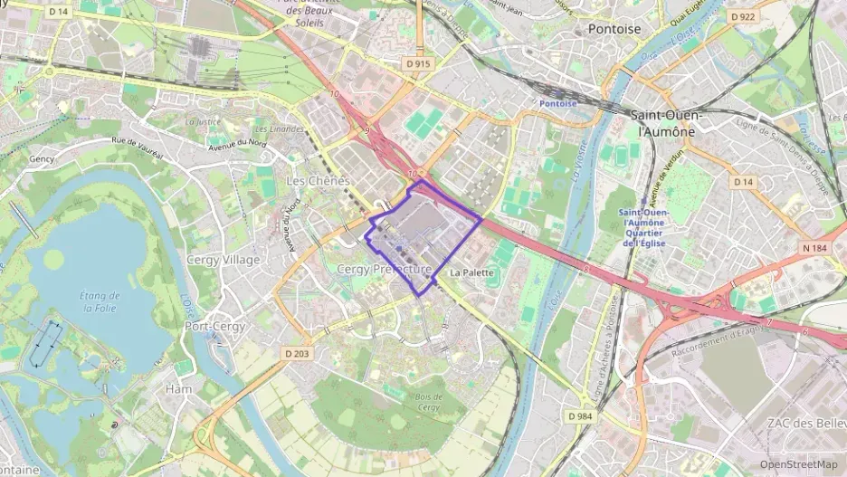 Appartement 44 m² deux pieces à vendre à Cergy