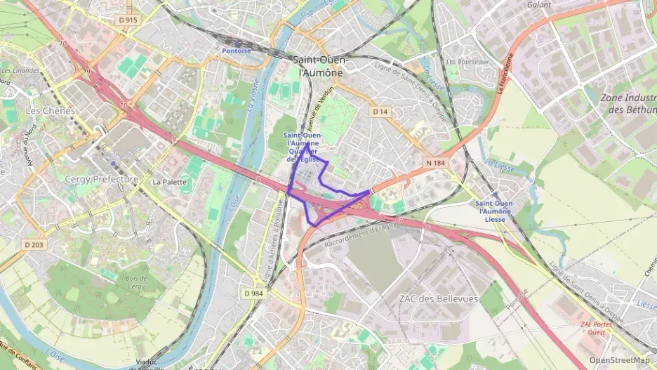 Appartement 65 m² trois pièces à vendre à Saint-Ouen-l`Aumône Appartement 65 m² trois pièces à vendre à Saint-Ouen-l`Aumône