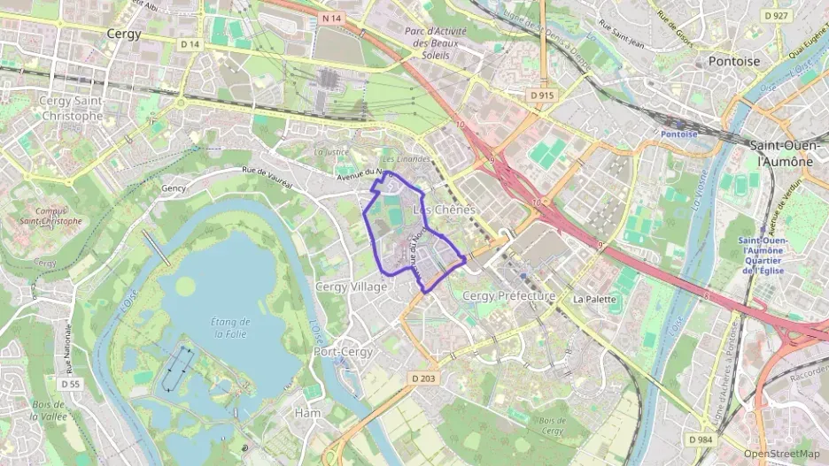 Appartement 95 m² quatre pièces à vendre à Cergy