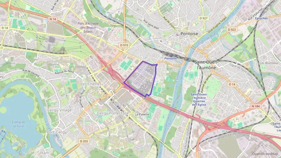 Appartement 94 m² cinq pièces à vendre à Pontoise