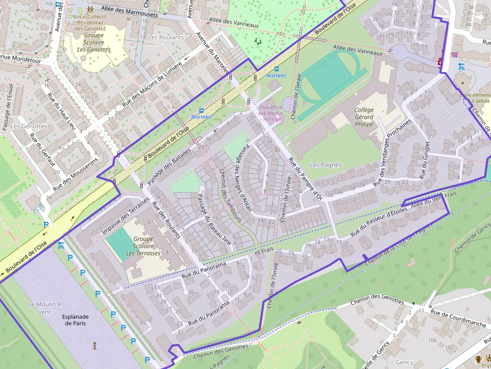 Appartement 78 m² trois pièces à vendre à Cergy