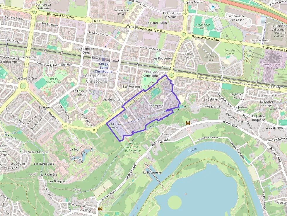 Appartement 78 m² trois pièces à vendre à Cergy