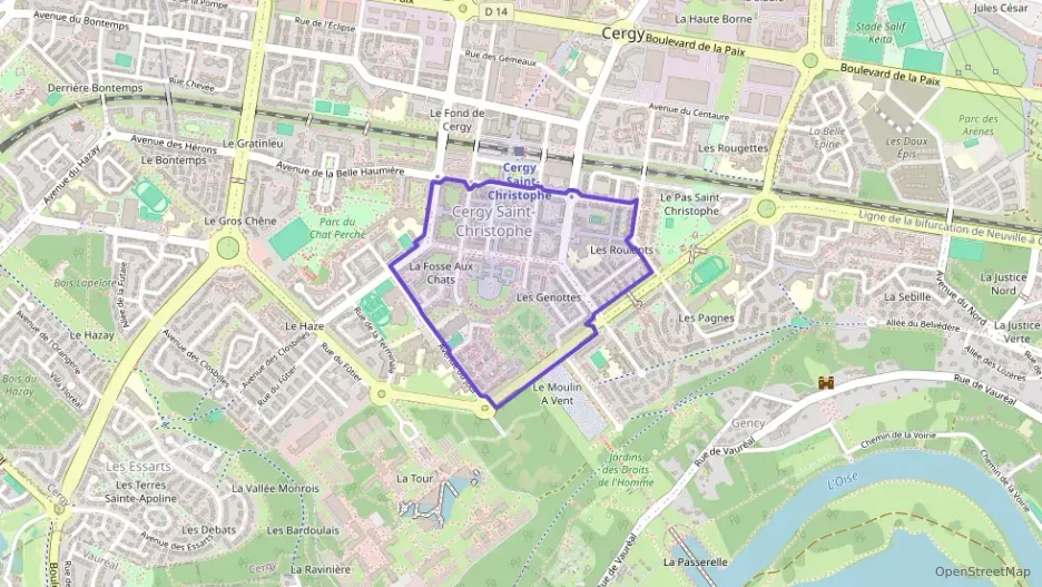 Appartement 72 m² trois pièces à vendre à Cergy