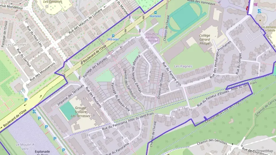 Appartement 78 m² quatre pièces à vendre à Cergy