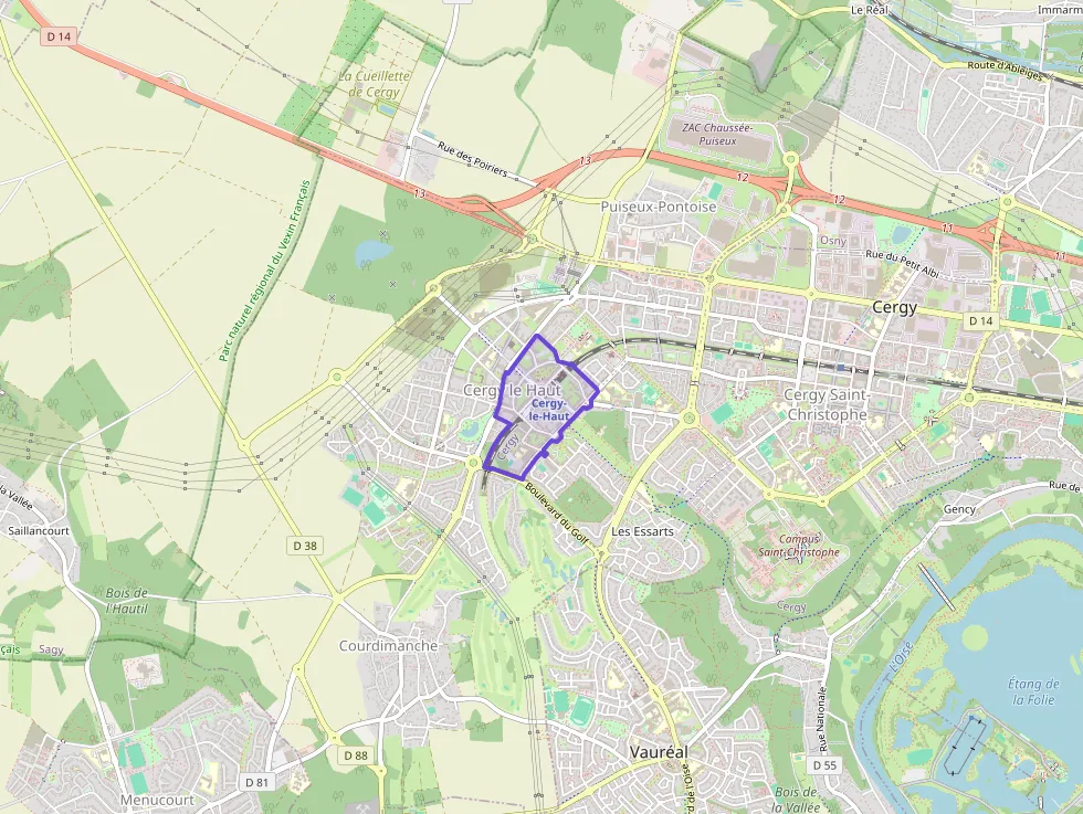 Appartement 61 m² trois pièces à vendre à Cergy