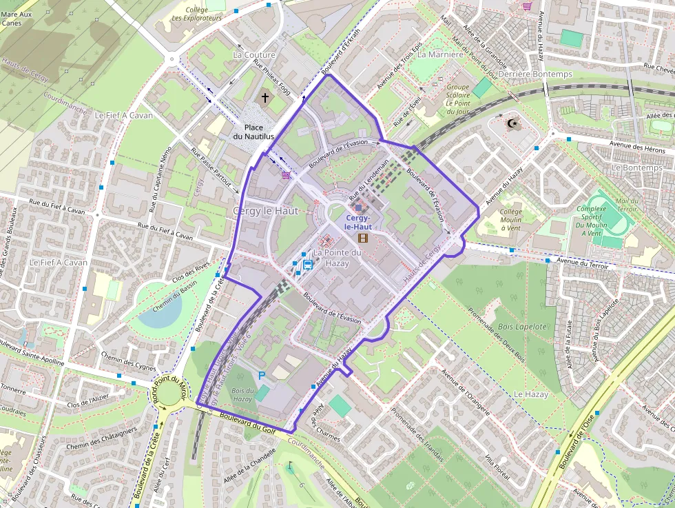 Appartement 56 m² trois pièces à vendre à Cergy