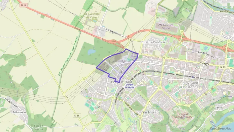 Appartement 63 m² trois pièces à vendre à Cergy