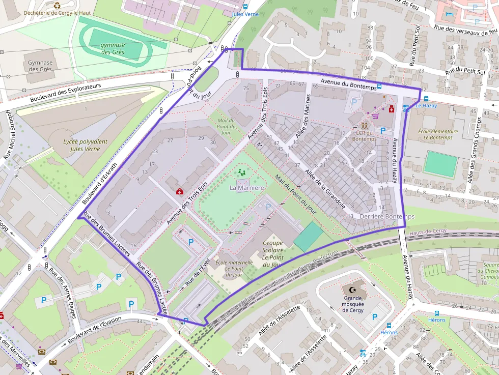 Appartement 76 m² quatre pièces à vendre à Cergy