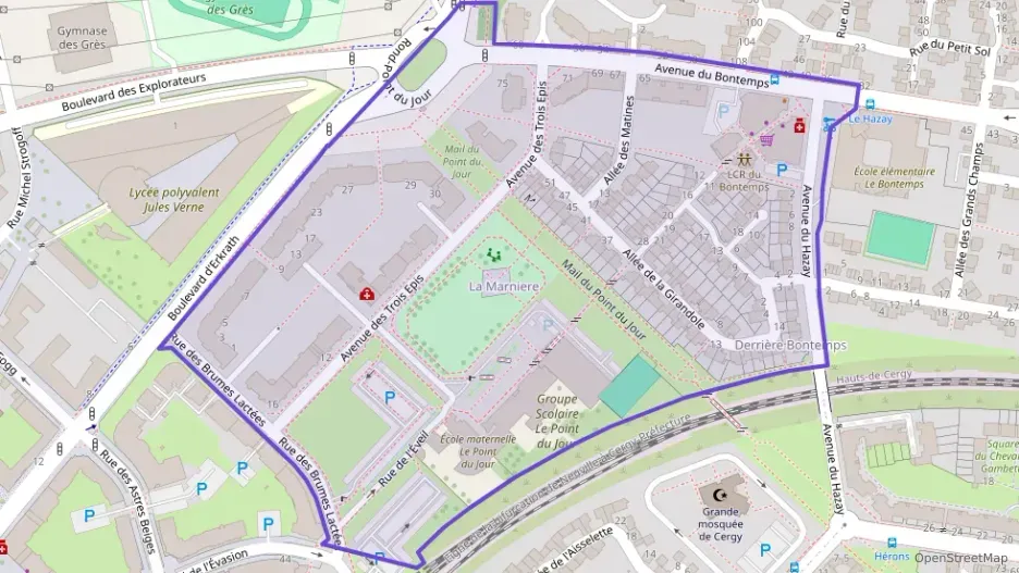 Appartement 60 m² trois pièces à vendre à Cergy