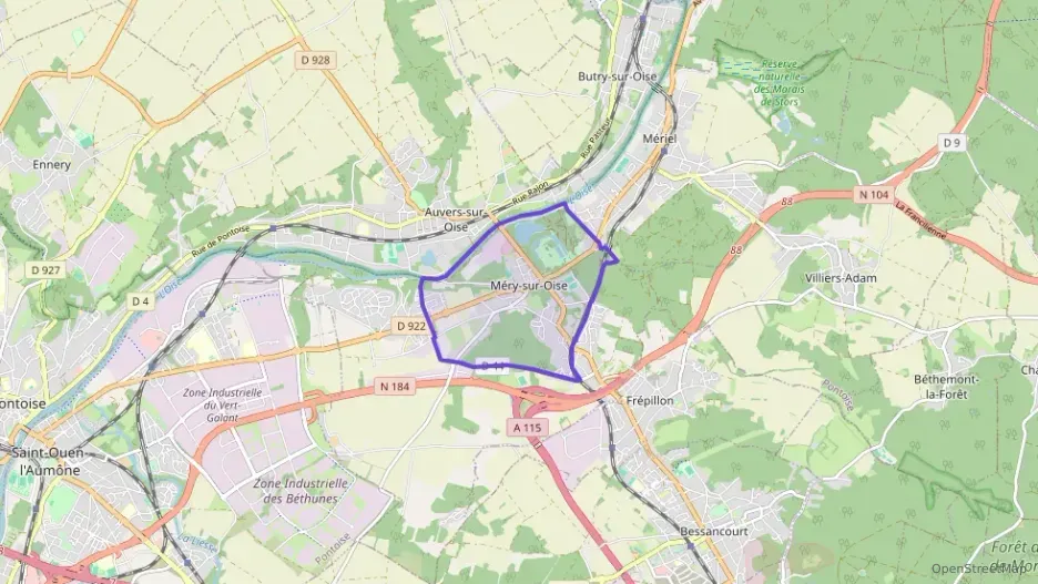 Appartement 35 m² une piece à vendre à Méry-sur-Oise