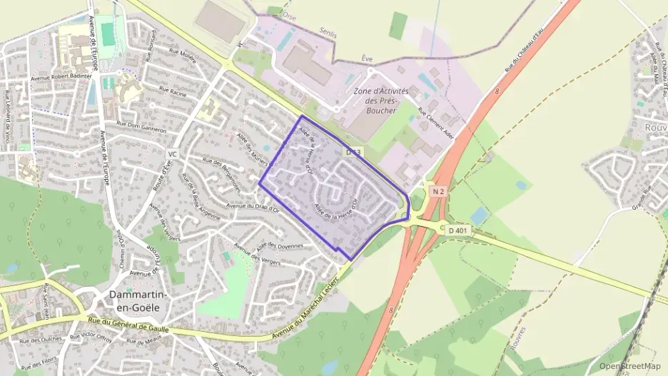 Appartement 61 m² trois pièces à vendre à Dammartin-en-Goële