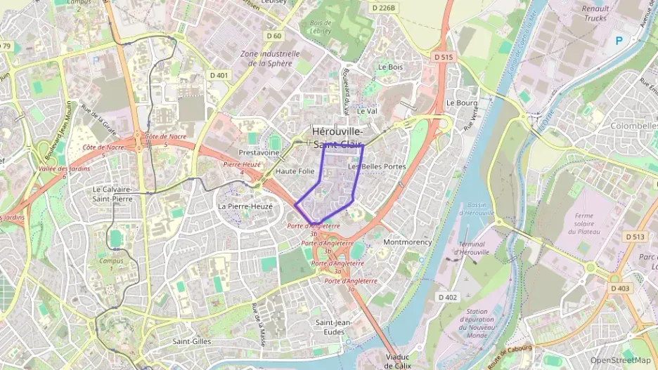 Appartement 45 m² deux pieces à vendre à Hérouville-Saint-Clair