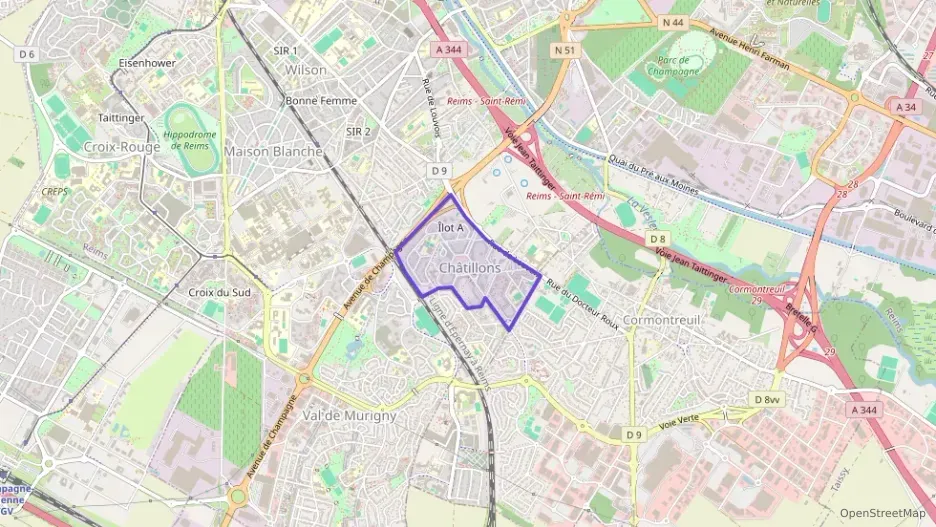 Appartement 60 m² trois pièces à vendre à Reims