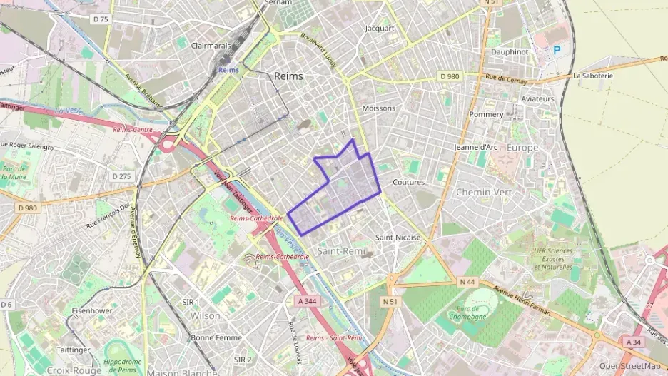 Appartement 47 m² deux pieces à vendre à Reims