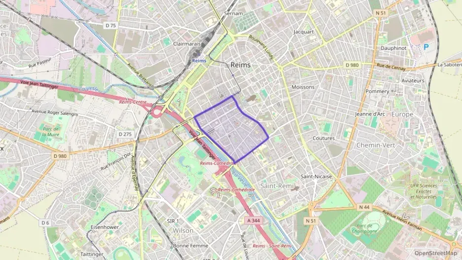 Appartement 55 m² deux pieces à vendre à Reims
