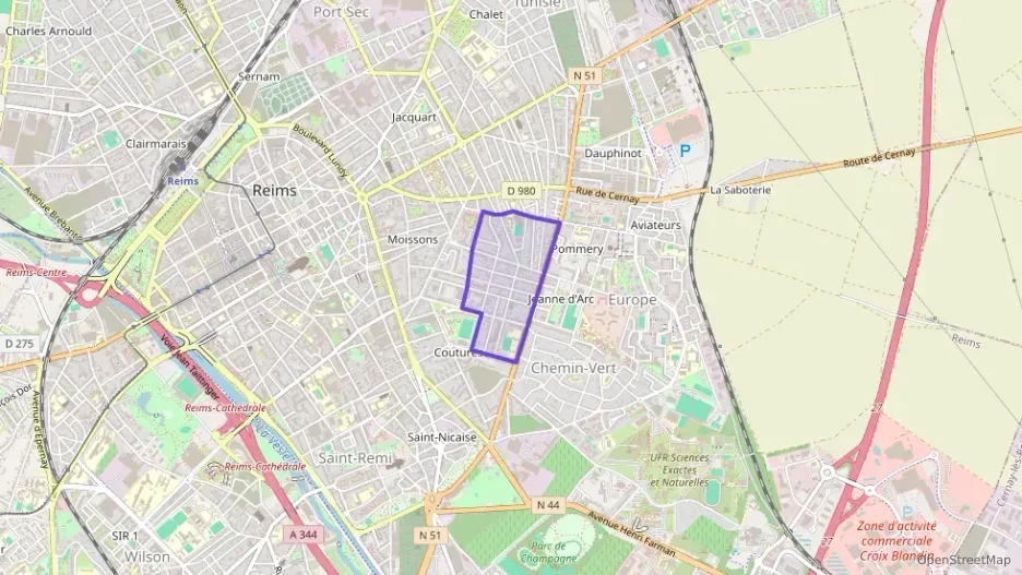 Appartement 90 m² quatre pièces à vendre à Reims