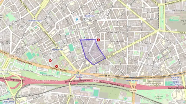 Appartement 37 m² une piece à vendre à Lille