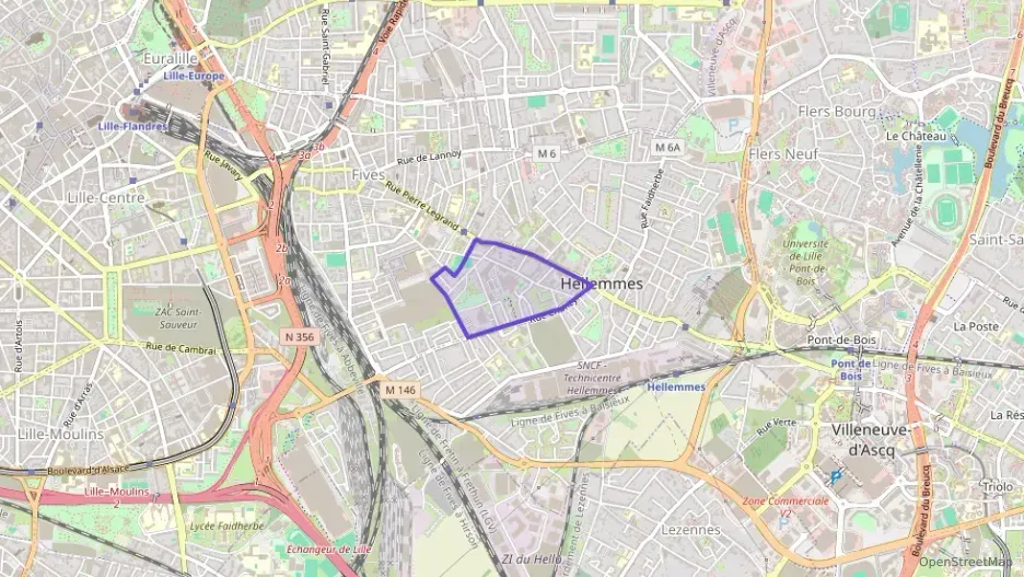 Appartement 55 m² trois pièces à vendre à Lille